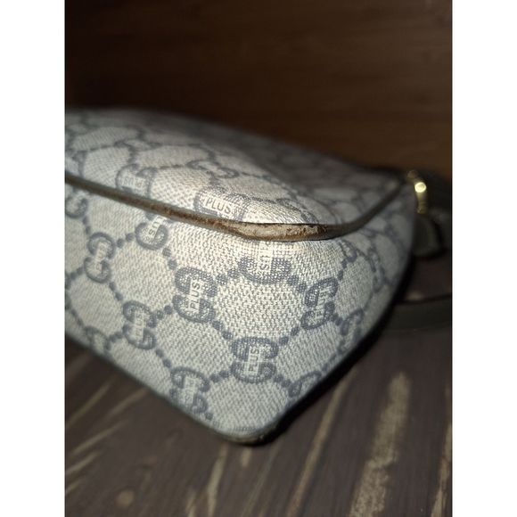 Vintage Gucci Plus Coated Canvas Brown Beige Bag, Certificate of Authenticity - Picture 14 of 15